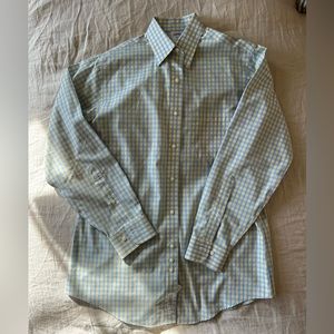 Brooks Brothers dress shirt - blue and yellow checked size m